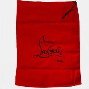 🆕 Christian Louboutin- Red Felt dust bag 14.5”x9” RARE
